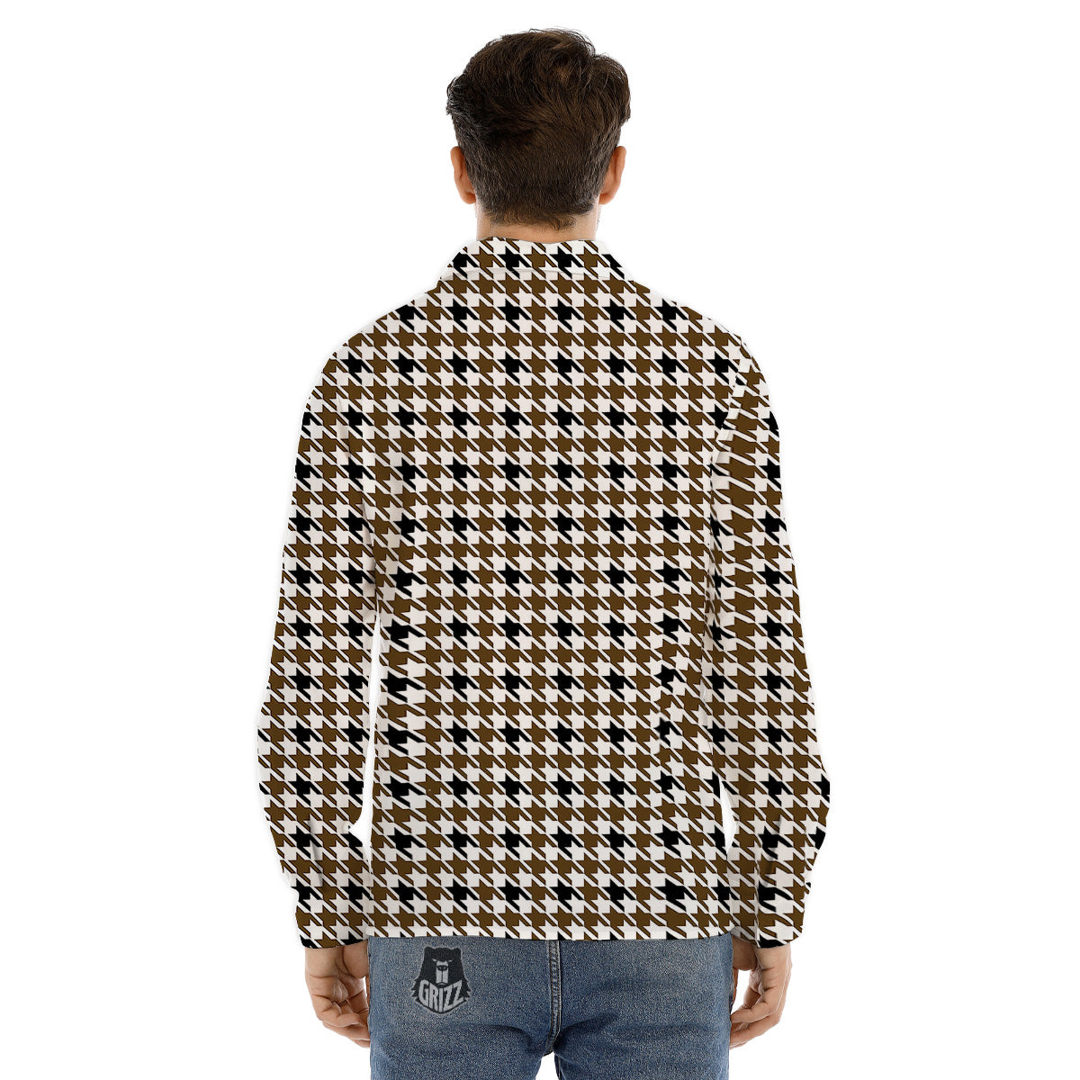 Dragon Eye Print Men's Dress Shirts-grizzshop