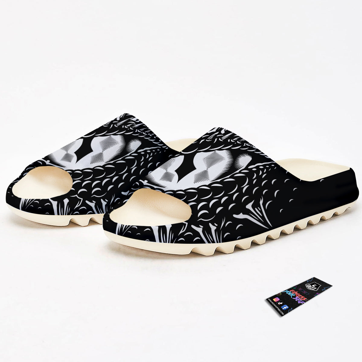 Dragon Eye Print Sandals-grizzshop