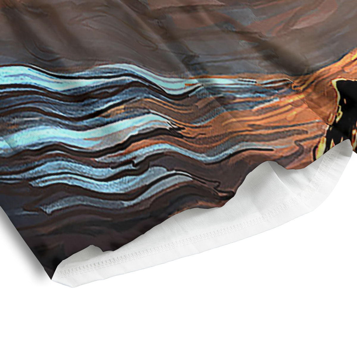 Dragon Eyes Watercolor Print Men's Athletic Shorts