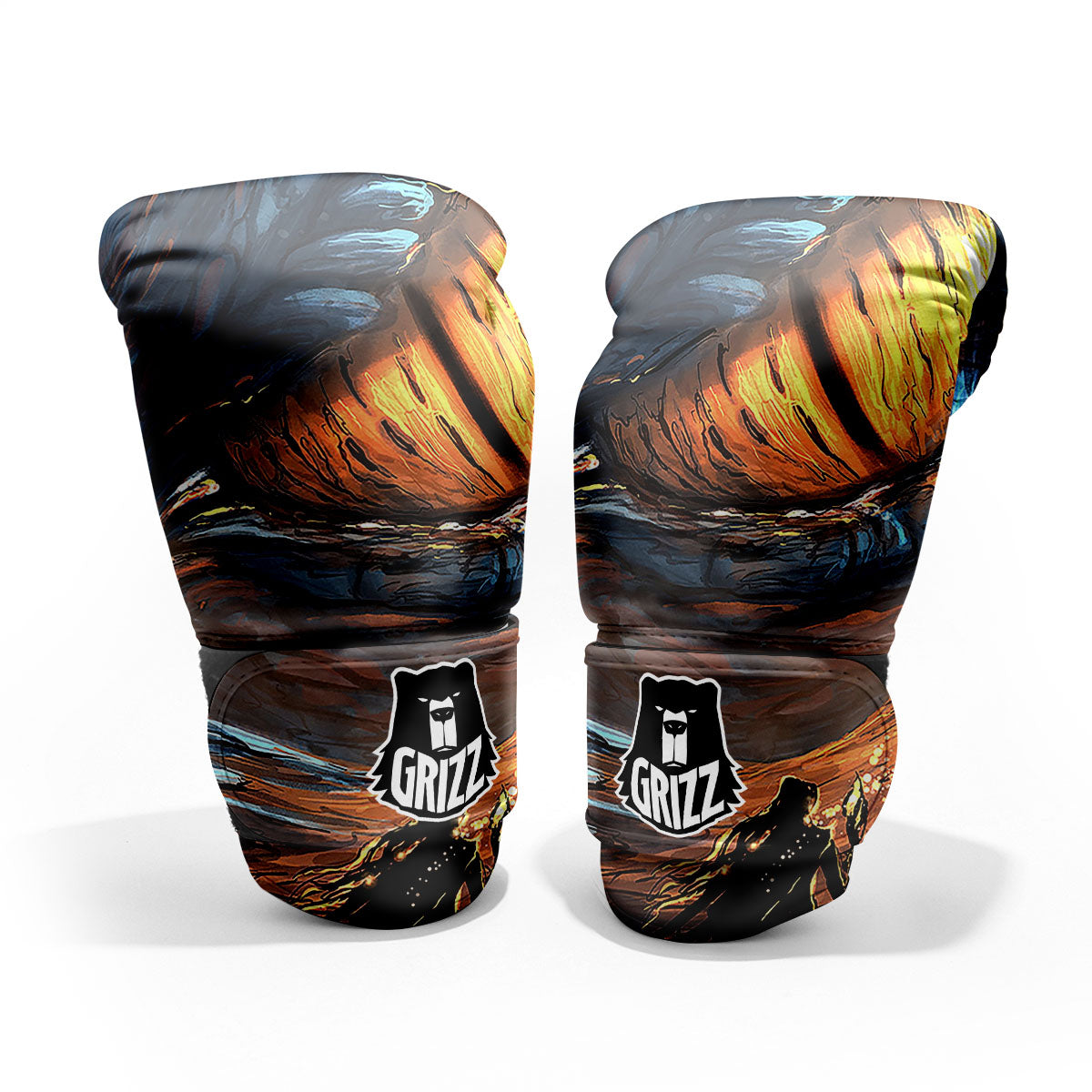 Dragon Eyes Watercolor Print Pro Boxing Glove