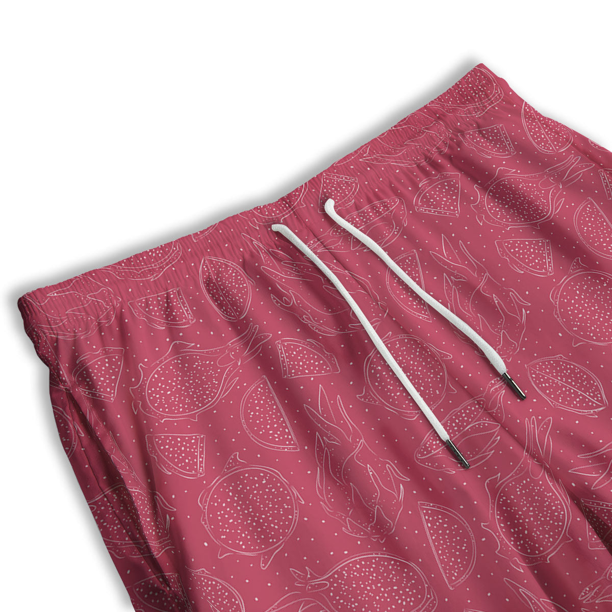 Dragon Fruit Hand Drawn Print Pattern Men's Athletic Shorts