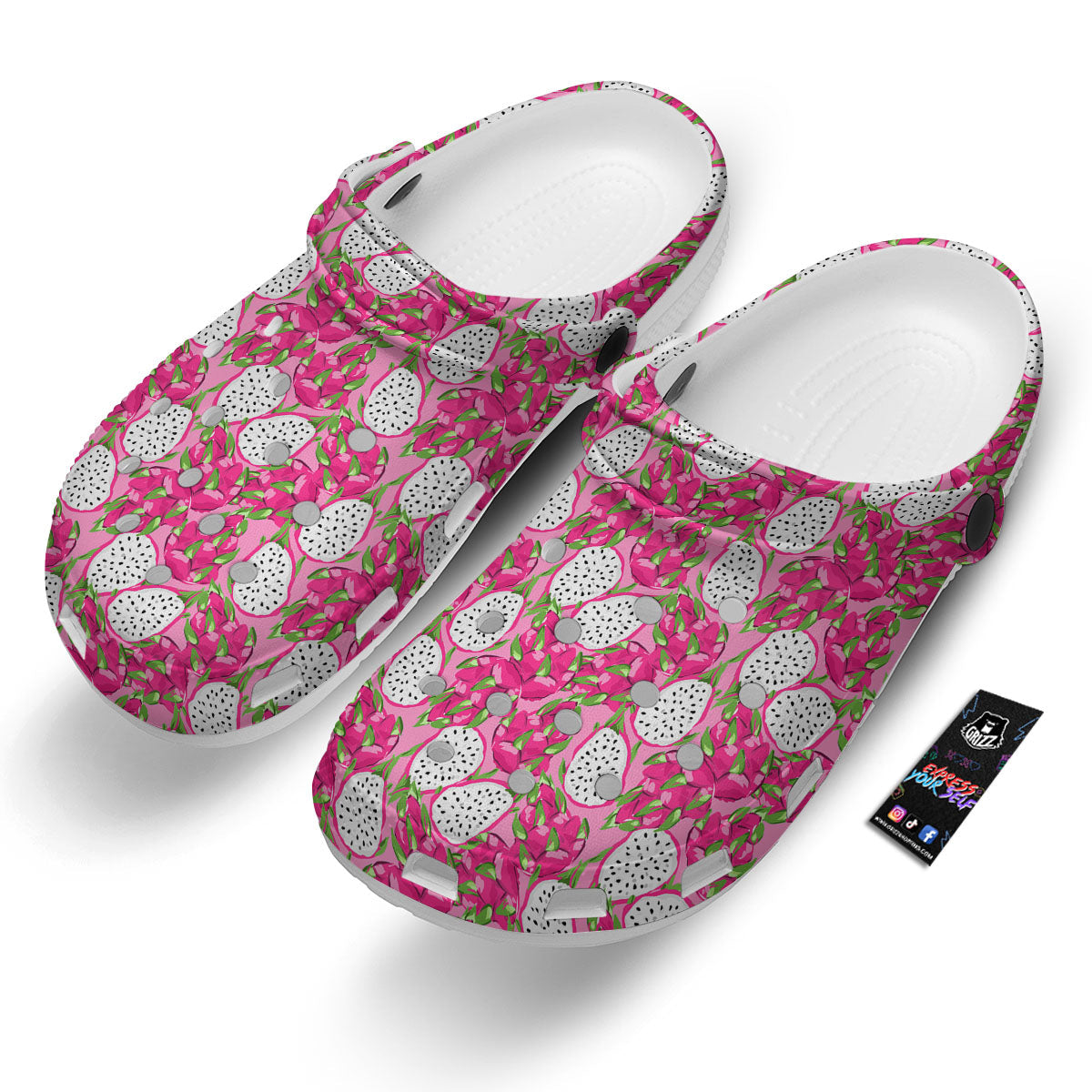 Dragon Fruit Print Pattern Clog-grizzshop