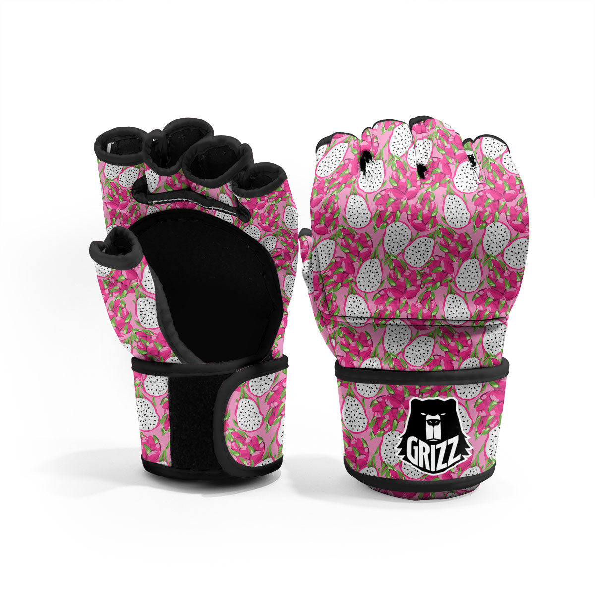 Dragon Fruit Print Pattern MMA Gloves-grizzshop