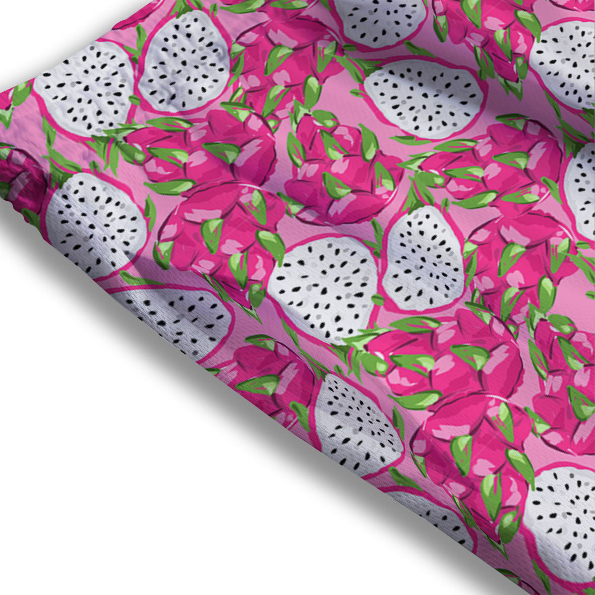 Dragon Fruit Print Pattern Mesh Shorts