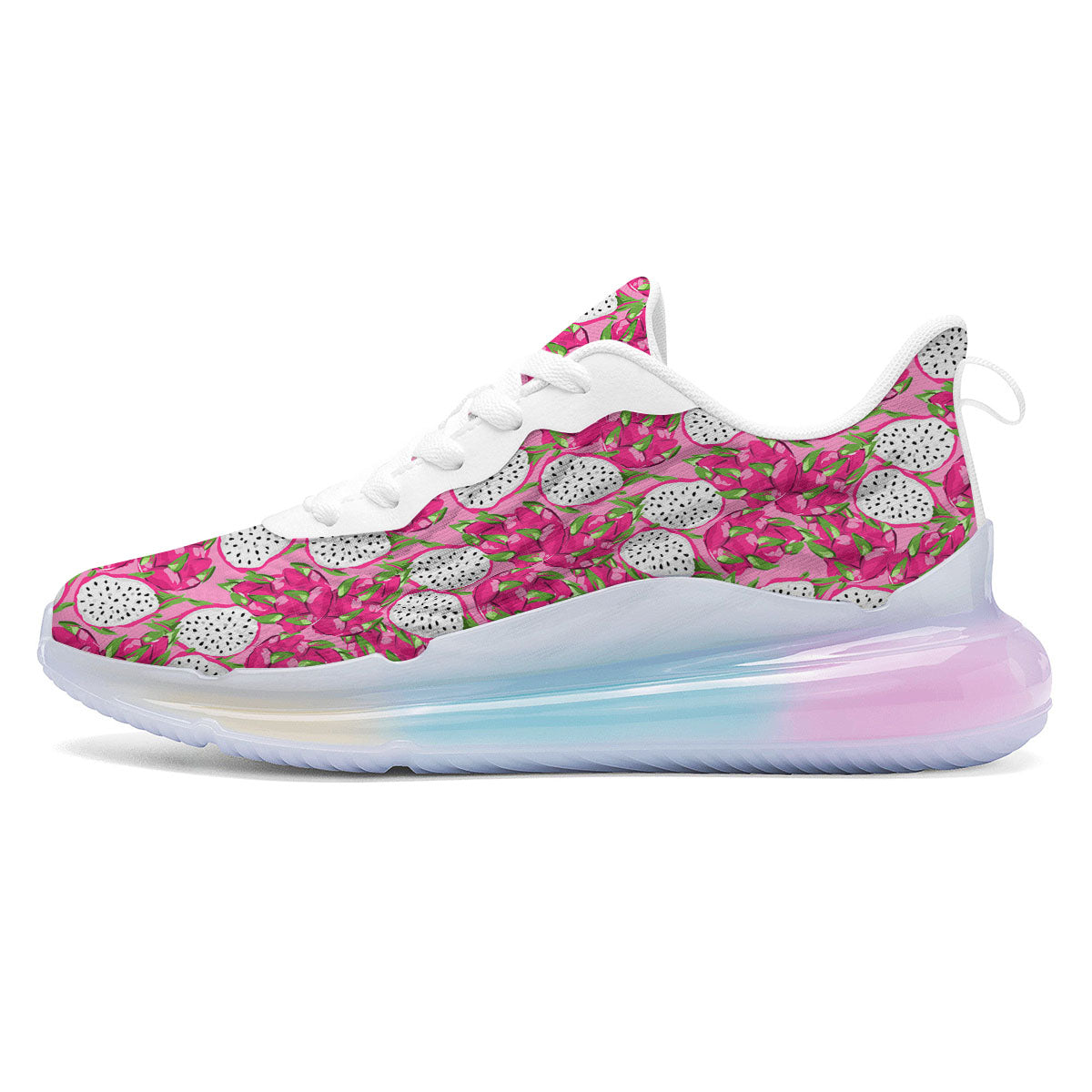 Dragon Fruit Print Pattern Running Sneakers-grizzshop