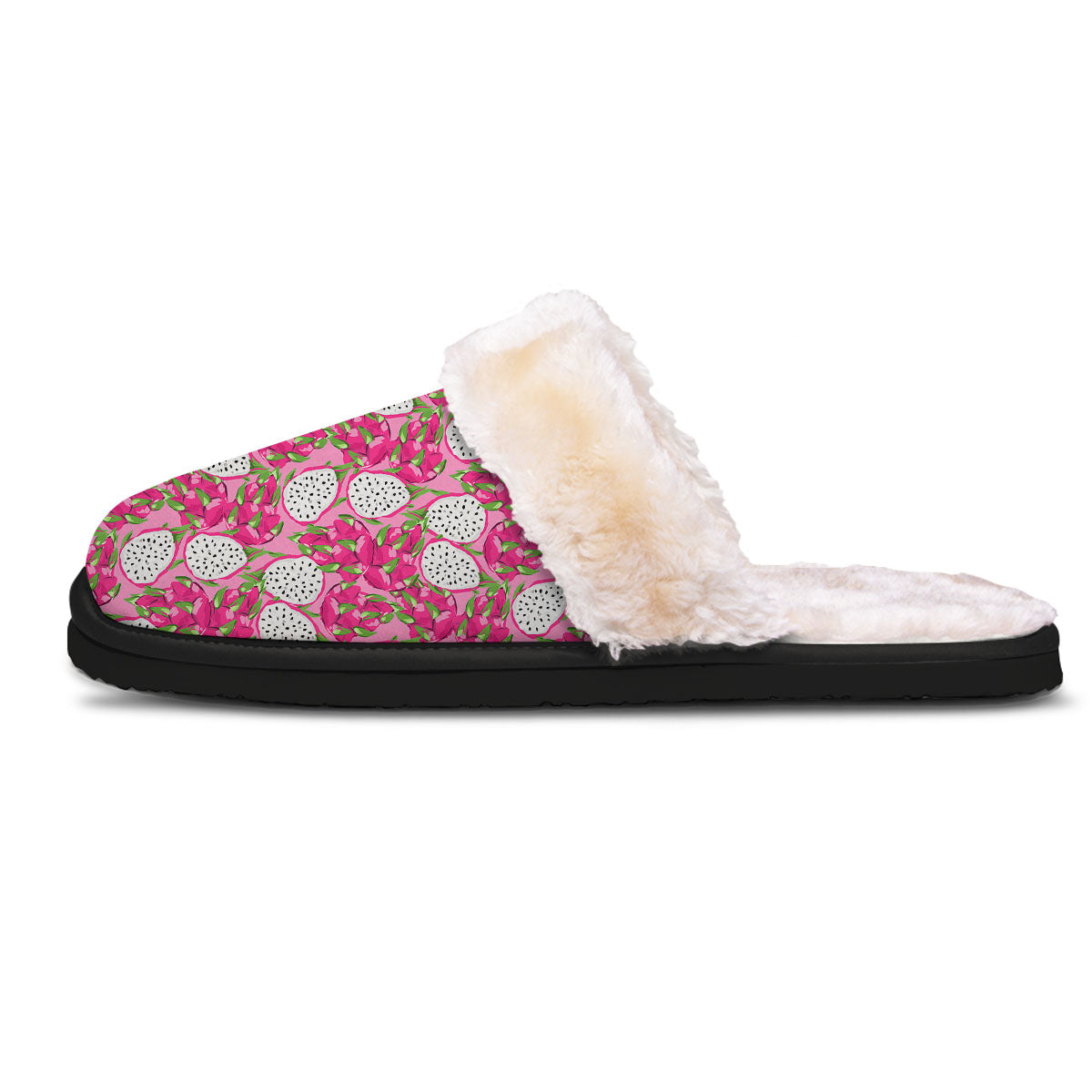 Dragon Fruit Print Pattern Slippers-grizzshop