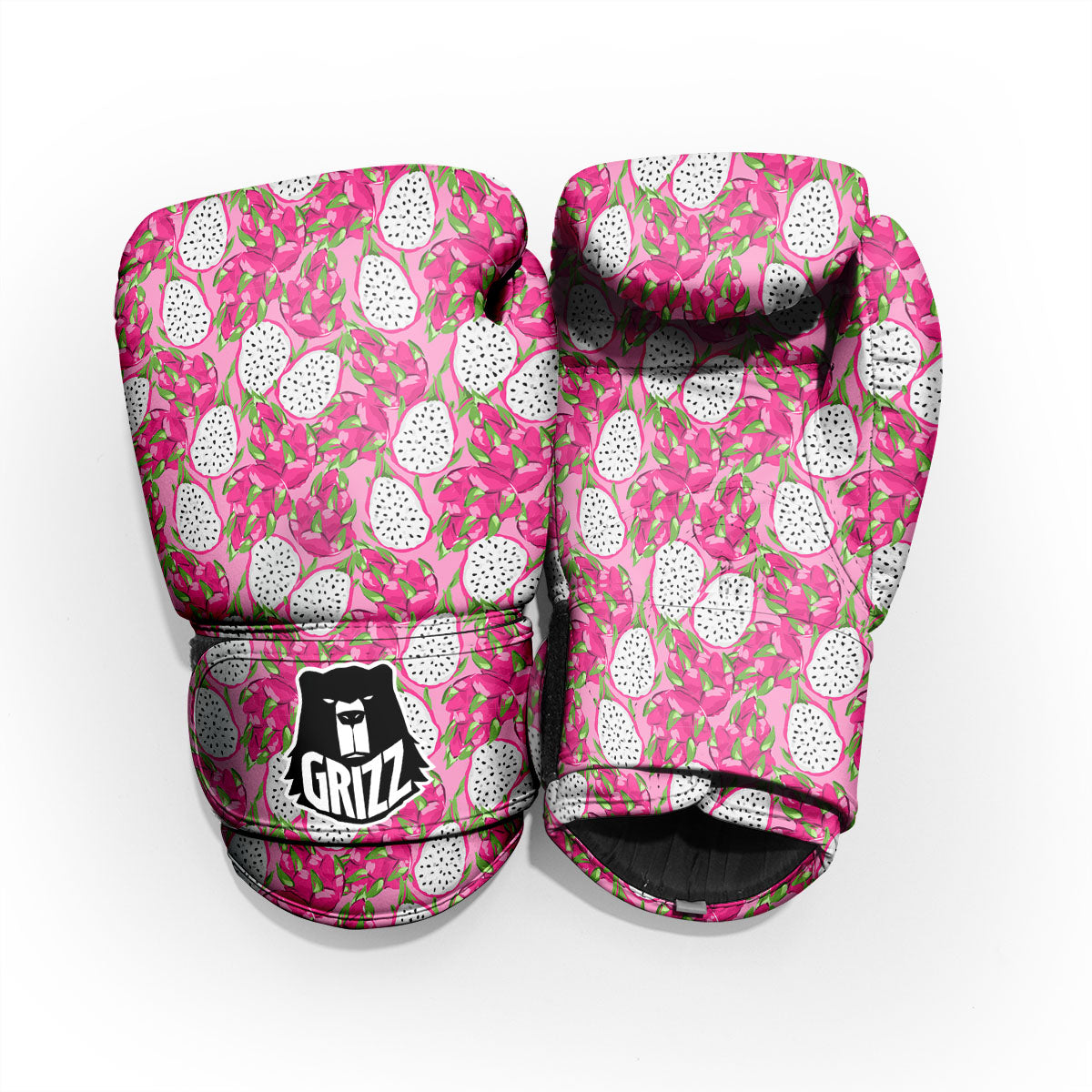 Dragon Fruit Print Pattern Sparring Gloves-grizzshop