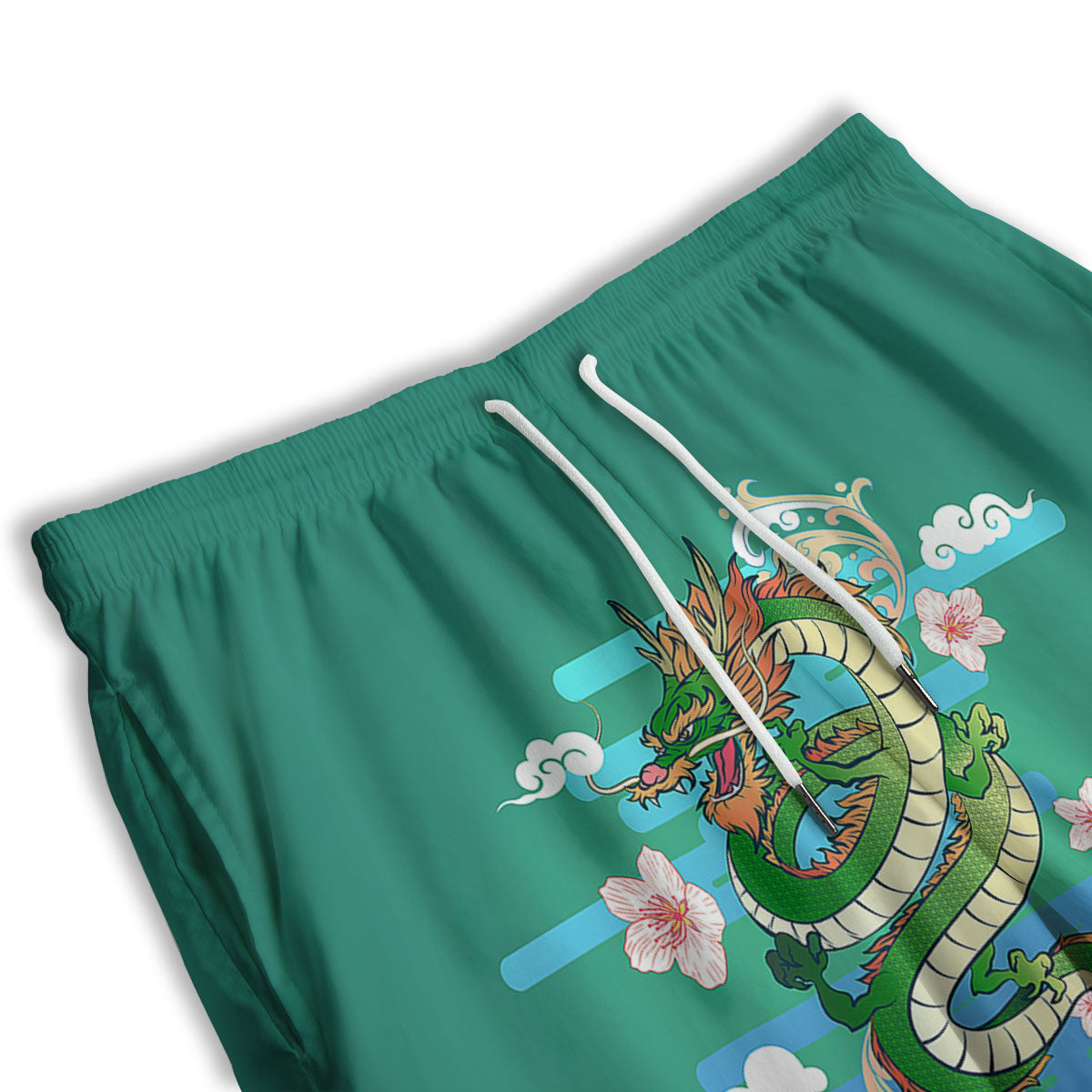 Eagle Totem Native American Print Men's Athletic Shorts