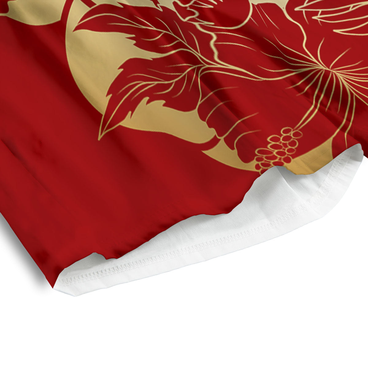 Dragon Tattoo Red Japanese Print Men's Athletic Shorts