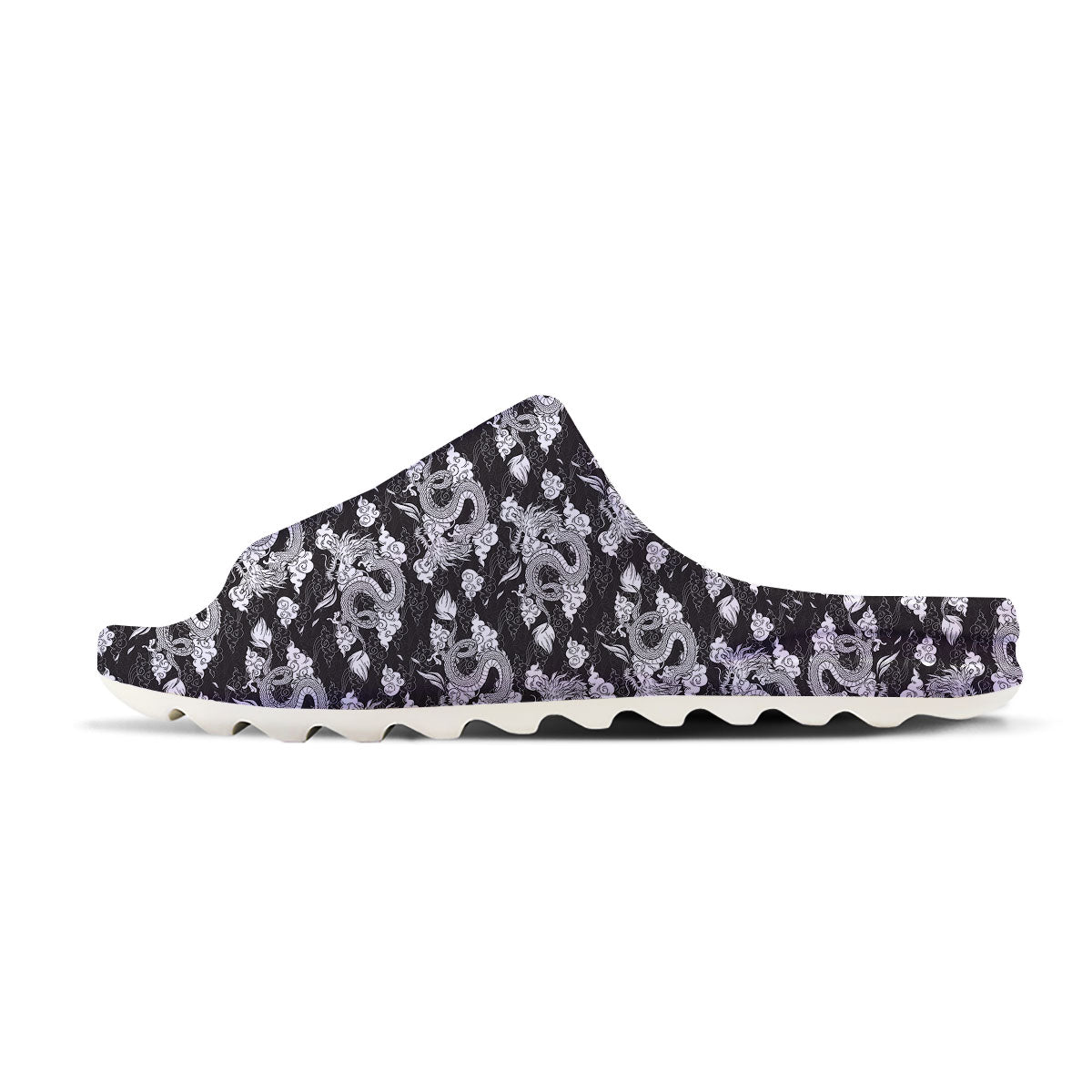 Dragon Eastern Print Pattern Sandals-grizzshop