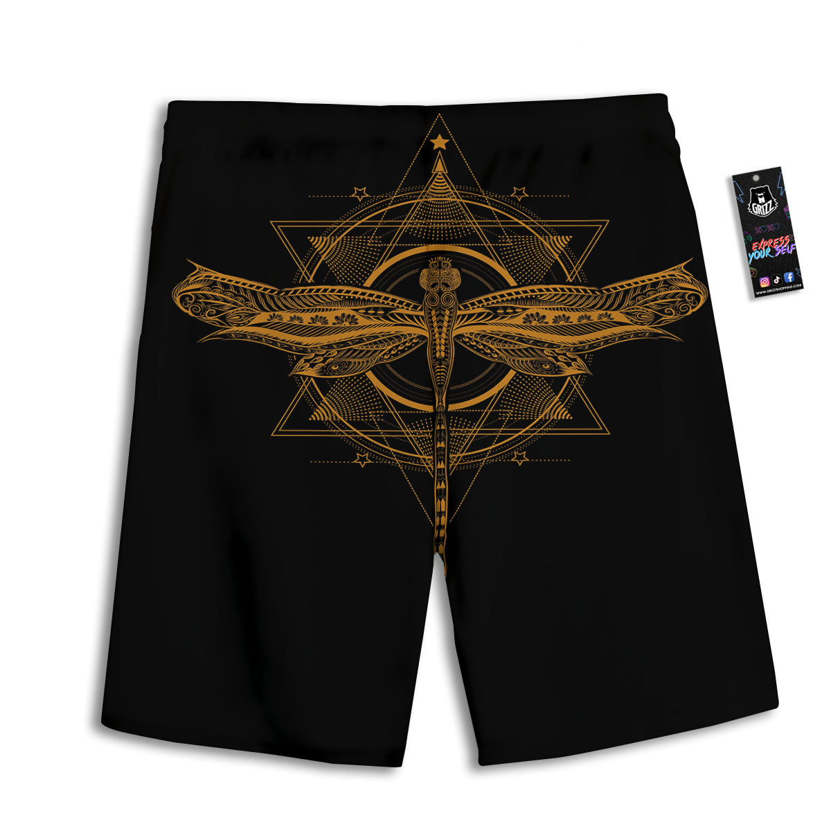 Egyptian Ornament Print Pattern Men's Athletic Shorts