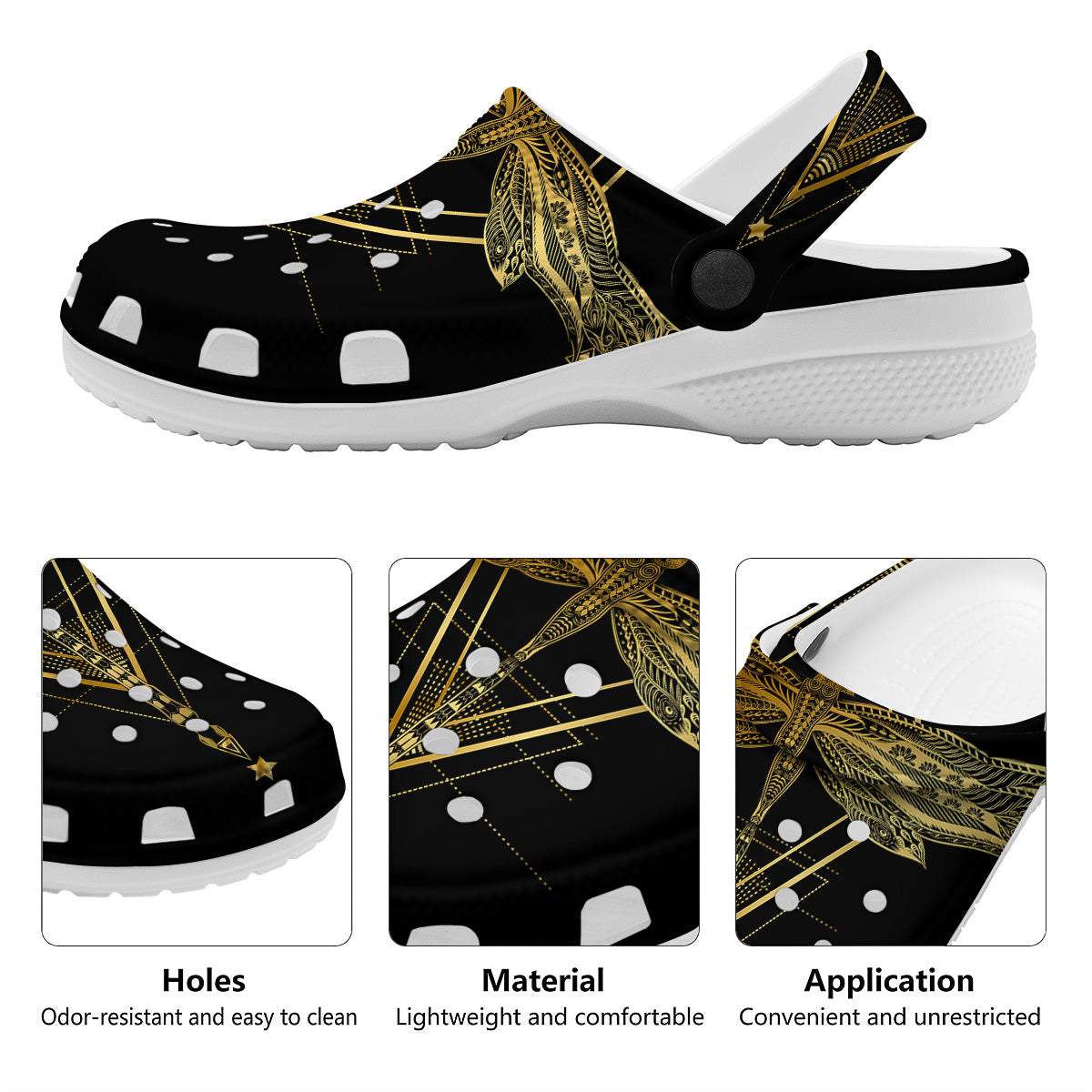 Dragonfly Boho Spiritual Print Clog-grizzshop