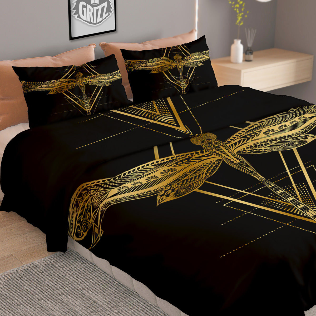 Fern Leaf Green Print Duvet Cover Bedding Set