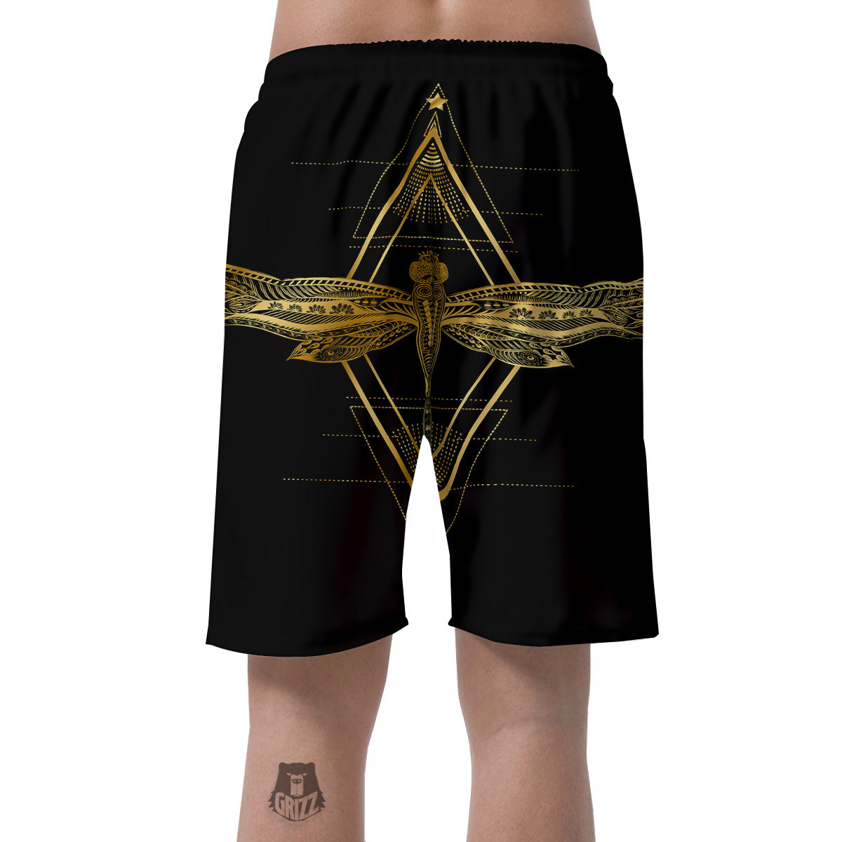 Dragonfly Boho Spiritual Print Men's Shorts-grizzshop