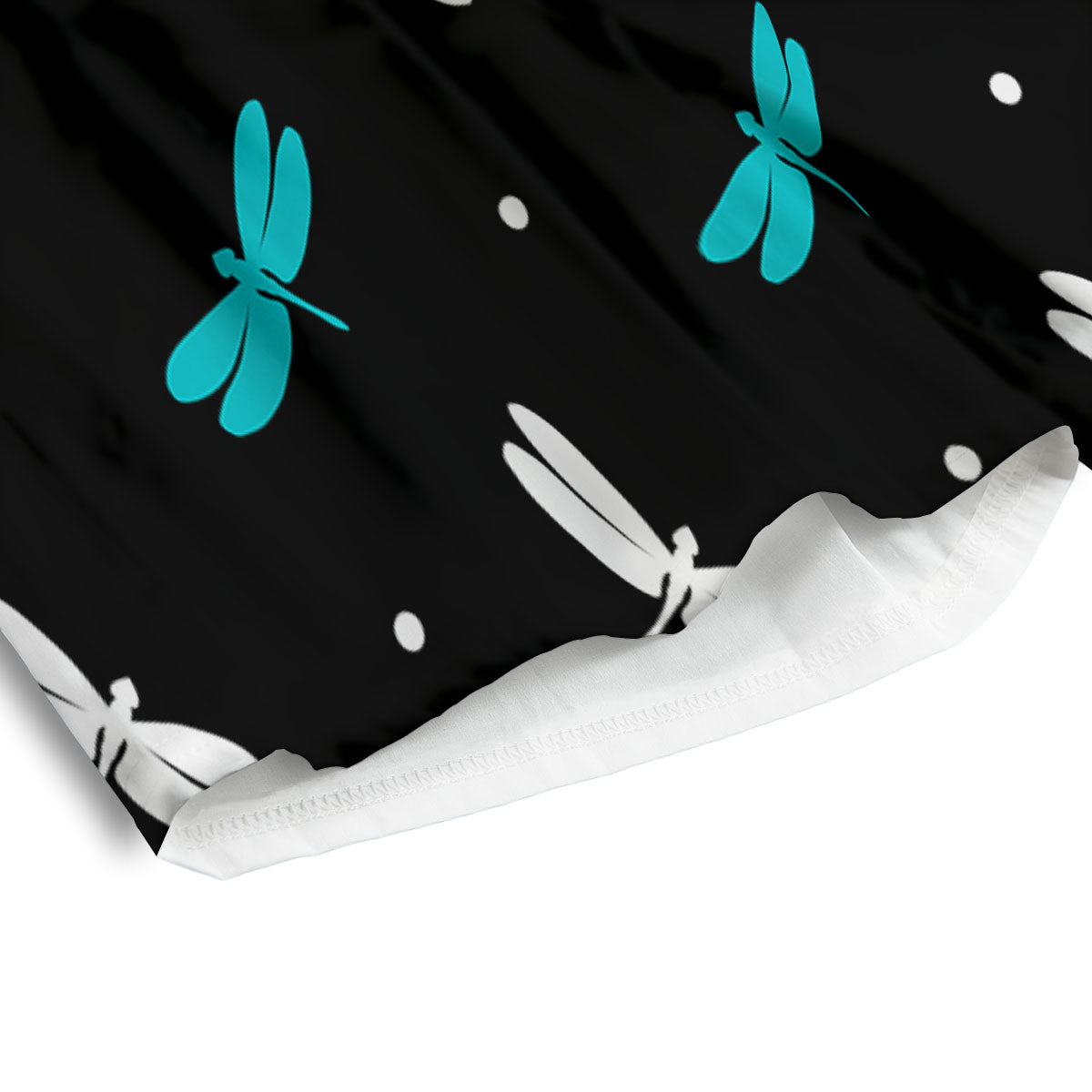 Dragonfly Polka Dot Print Pattern Men's Athletic Shorts