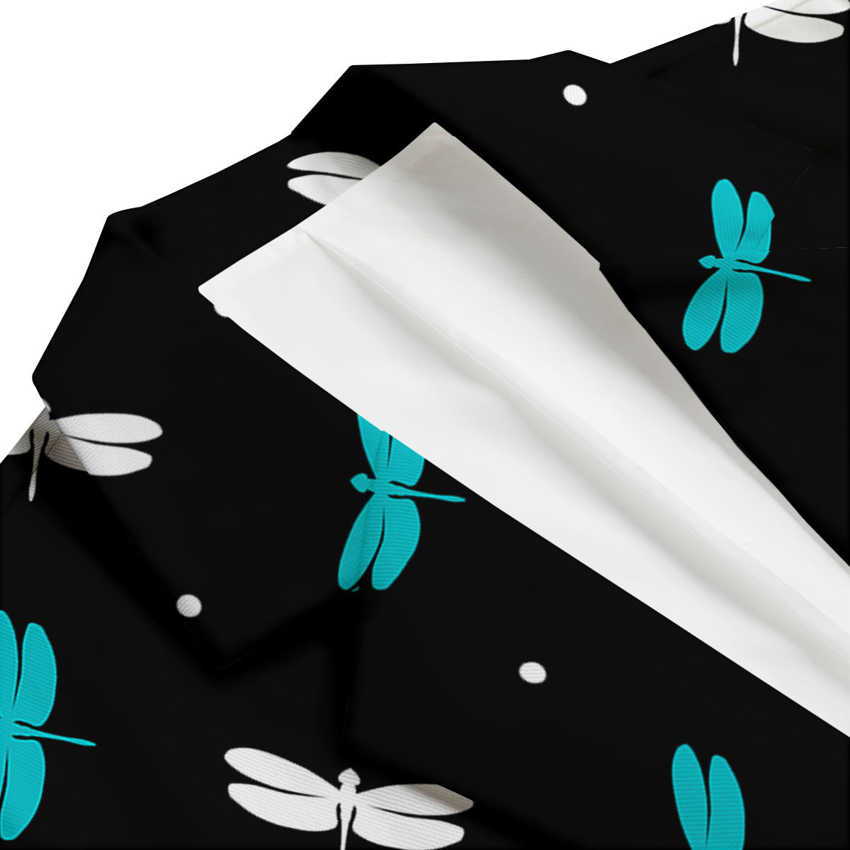 Dragonfly Polka Dot Print Pattern Men's Blazer-grizzshop