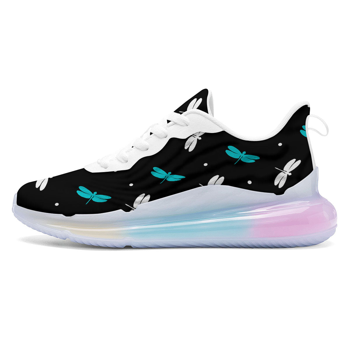 Dragonfly Polka Dot Print Pattern Running Sneakers-grizzshop