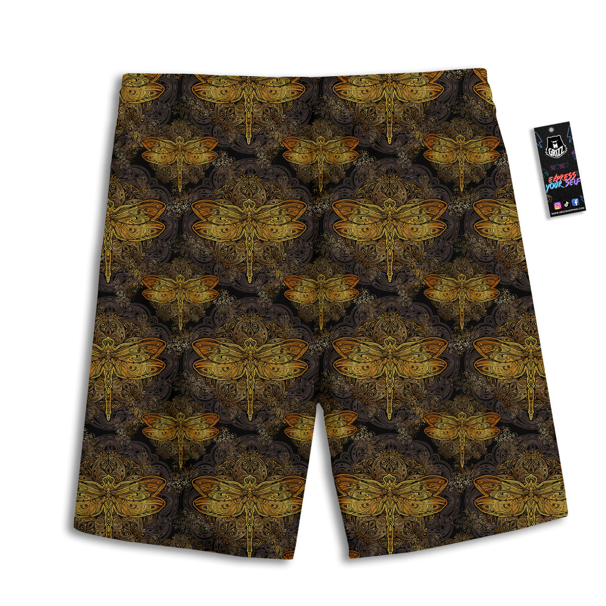 Elements Merry Christmas Print Pattern Men's Athletic Shorts