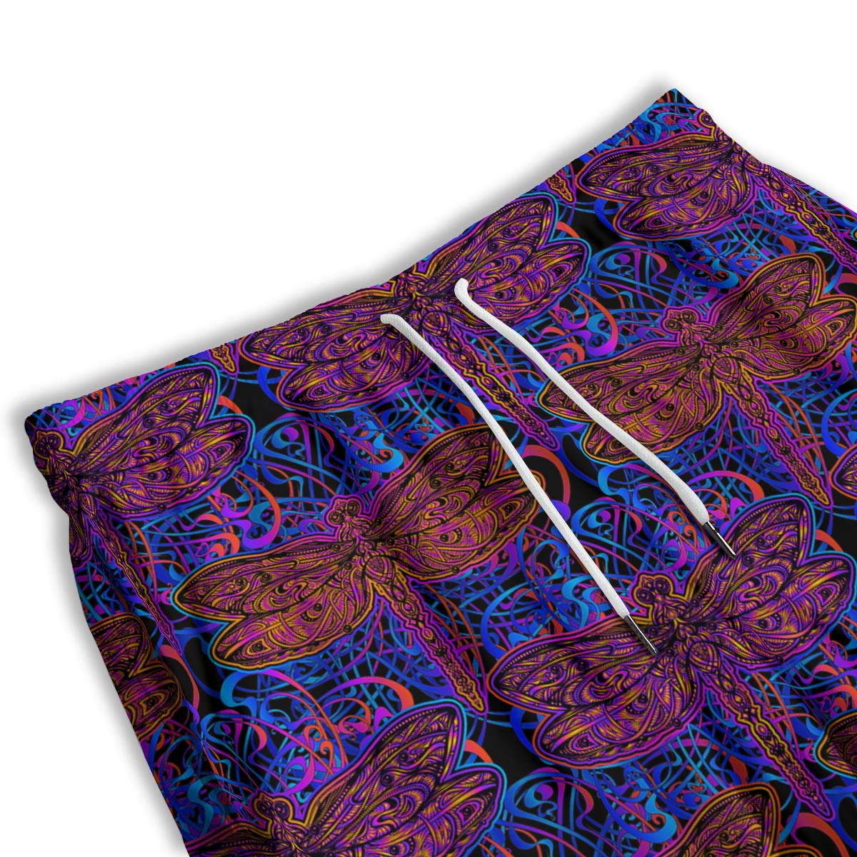 Dragonfly Trippy Print Pattern Men's Athletic Shorts