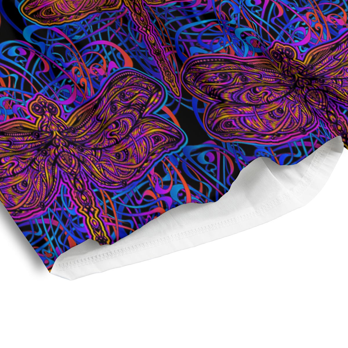 Dragonfly Trippy Print Pattern Men's Athletic Shorts