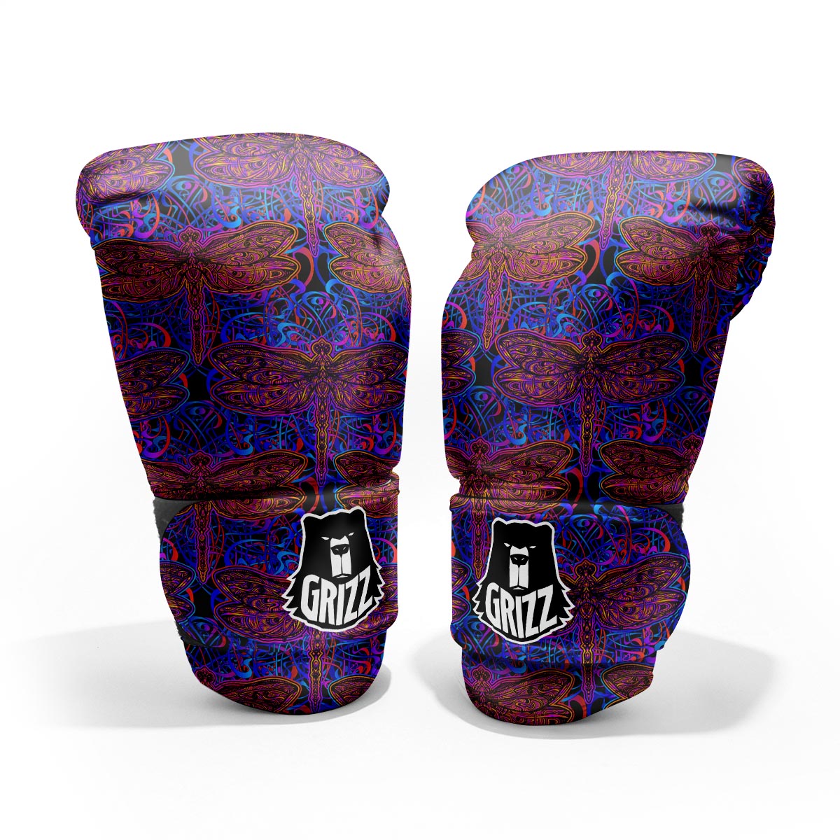 Dragonfly Trippy Print Pattern Pro Boxing Glove
