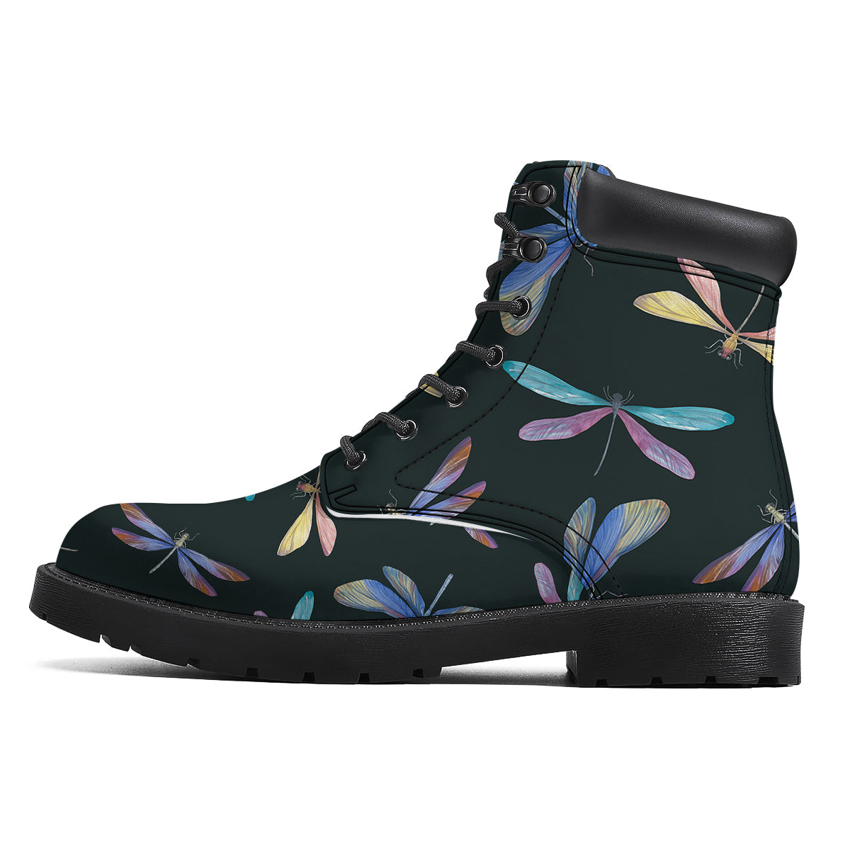 Dragonfly Vintage Print Pattern Boots-grizzshop