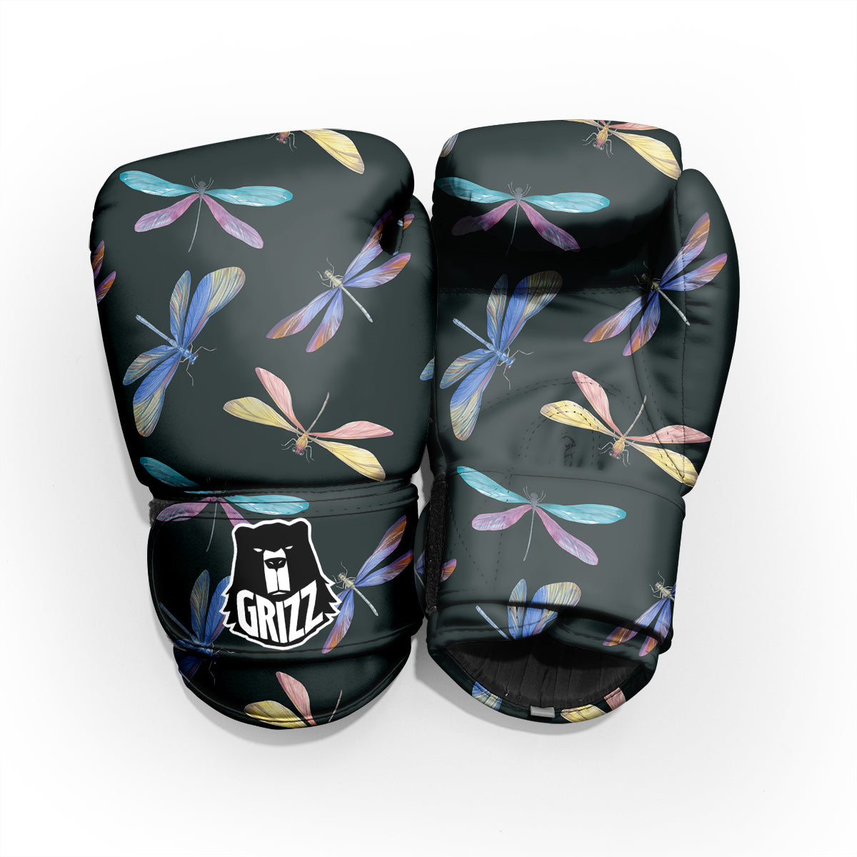Dragonfly Vintage Print Pattern Pro Boxing Glove
