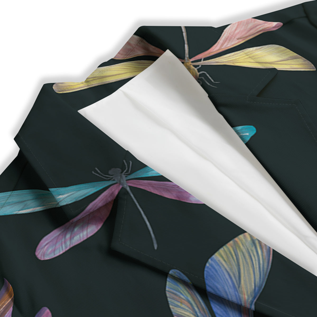 Dragonfly Vintage Print Pattern Women's Blazer-grizzshop