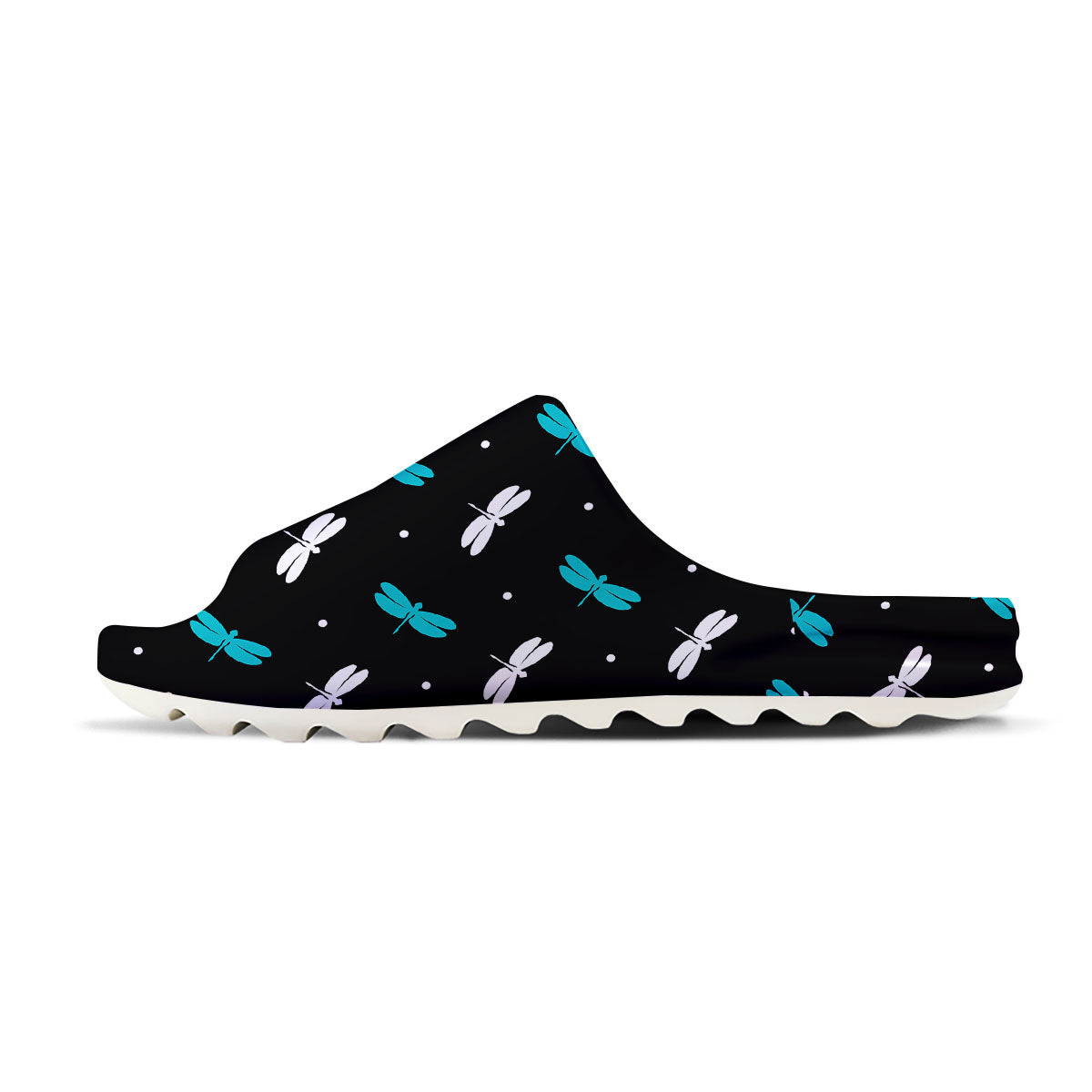 Dragonfly Polka Dot Print Pattern Sandals-grizzshop
