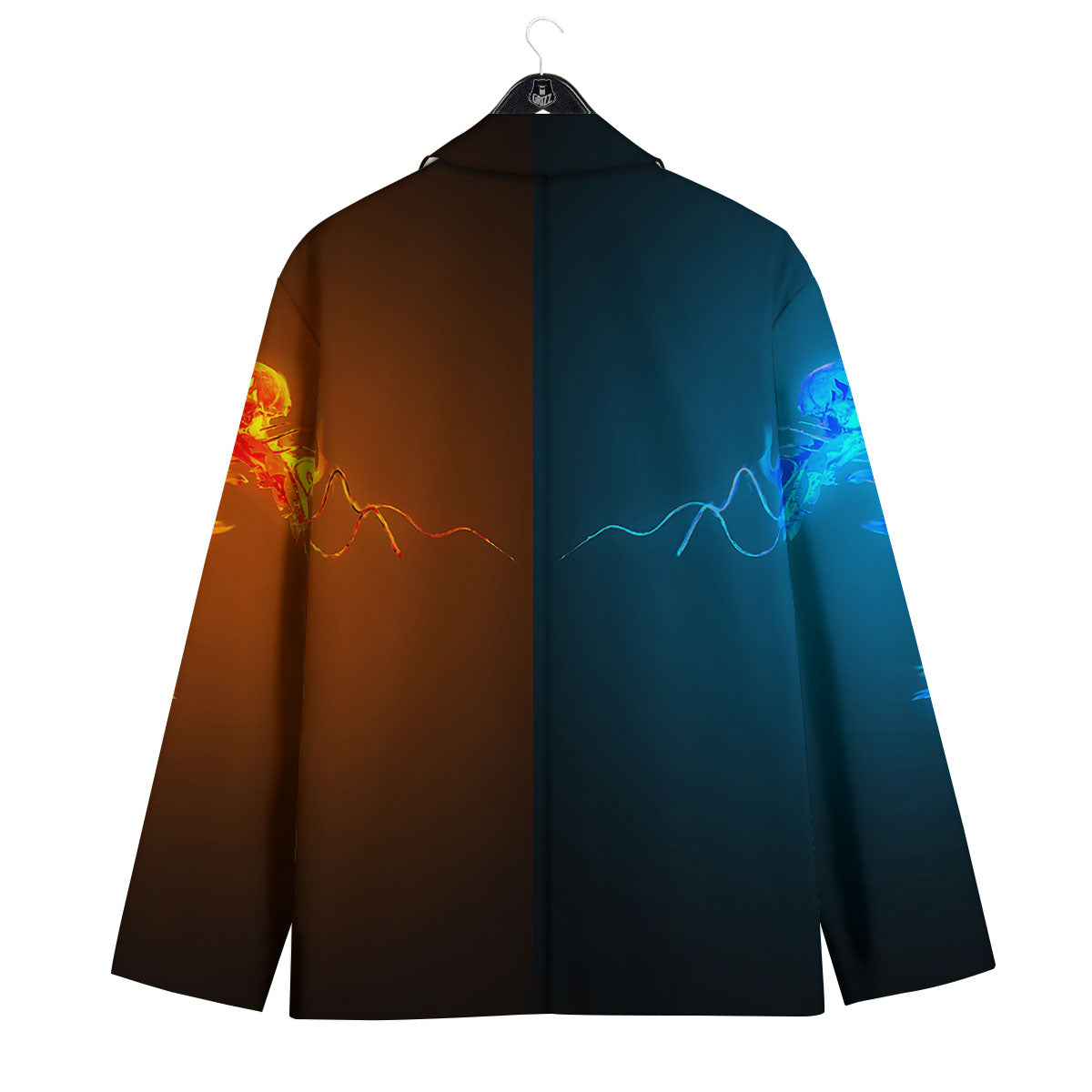 Dragons Ice And Fire Print Men's Sport Coat-grizzshop