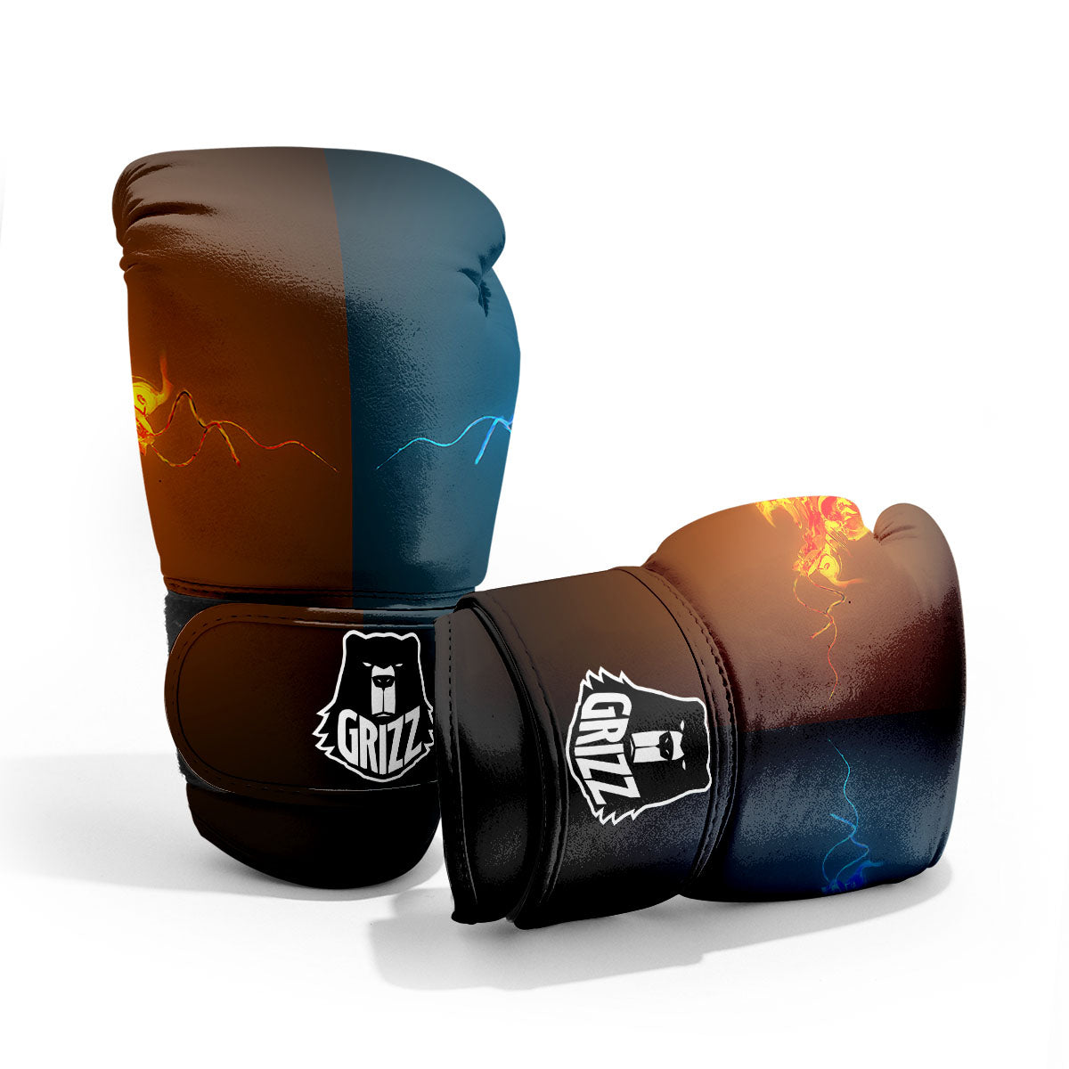 Dragons Ice And Fire Print Pro Boxing Glove