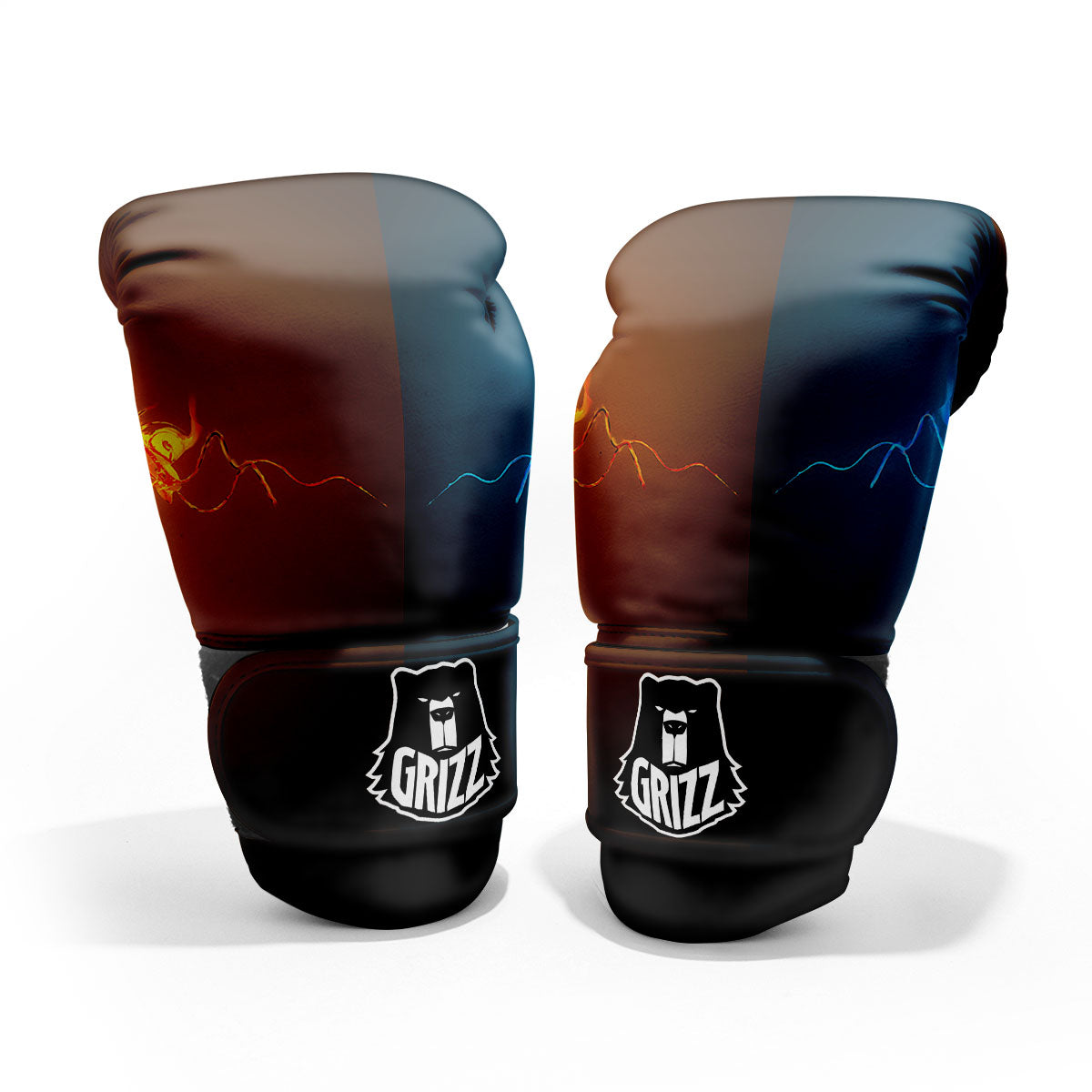 Dragons Ice And Fire Print Pro Boxing Glove