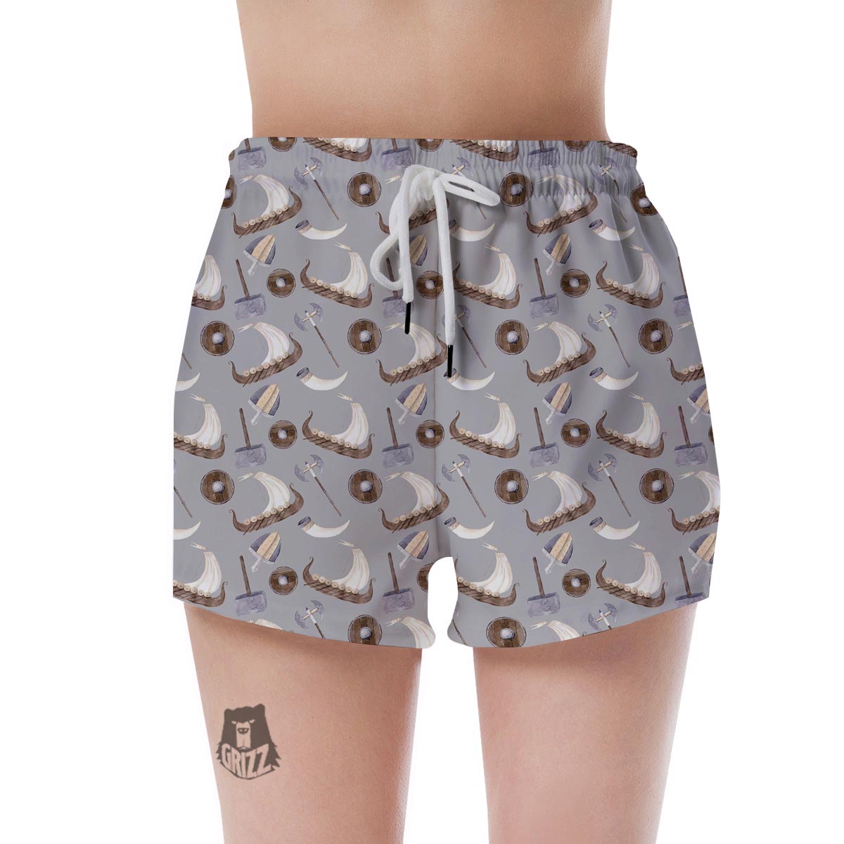 Drakkar Viking Ship Women's Shorts-grizzshop