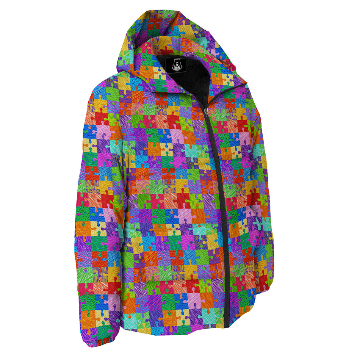 Drawing Autism Awareness Print Down Jacket-grizzshop
