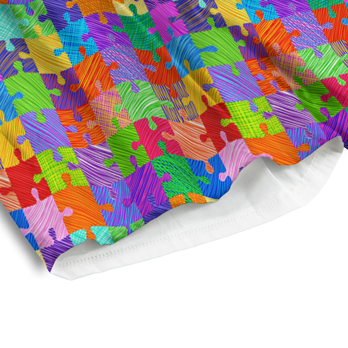 Drawing Autism Awareness Print Men's Athletic Shorts