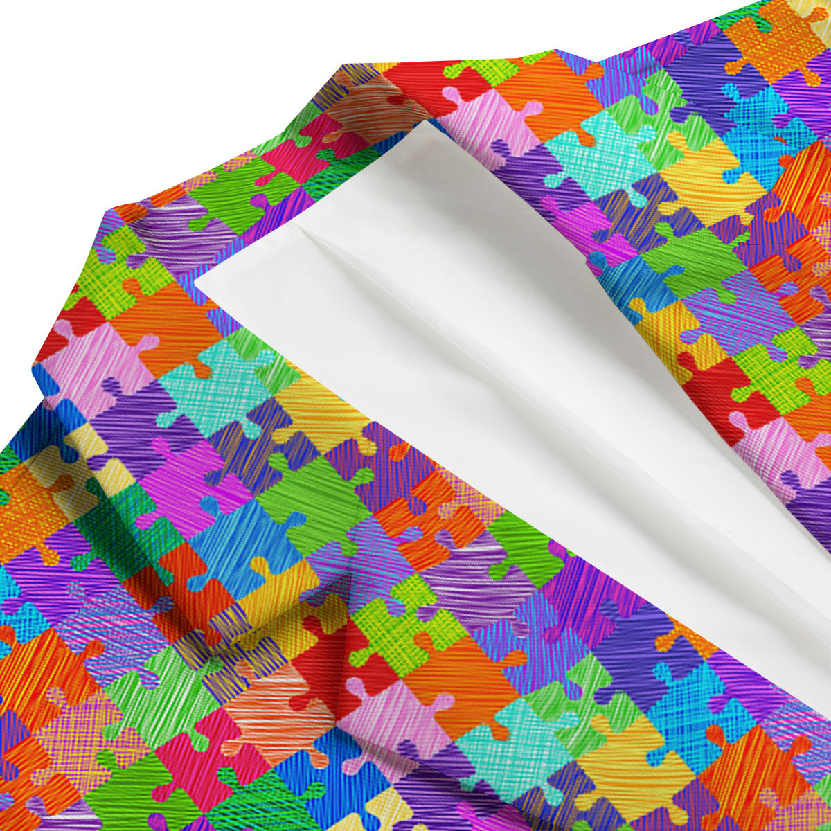 Drawing Autism Awareness Print Men's Blazer-grizzshop