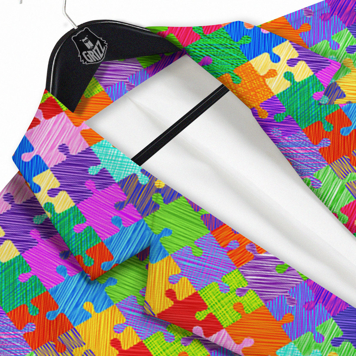 Drawing Autism Awareness Print Men's Sport Coat-grizzshop