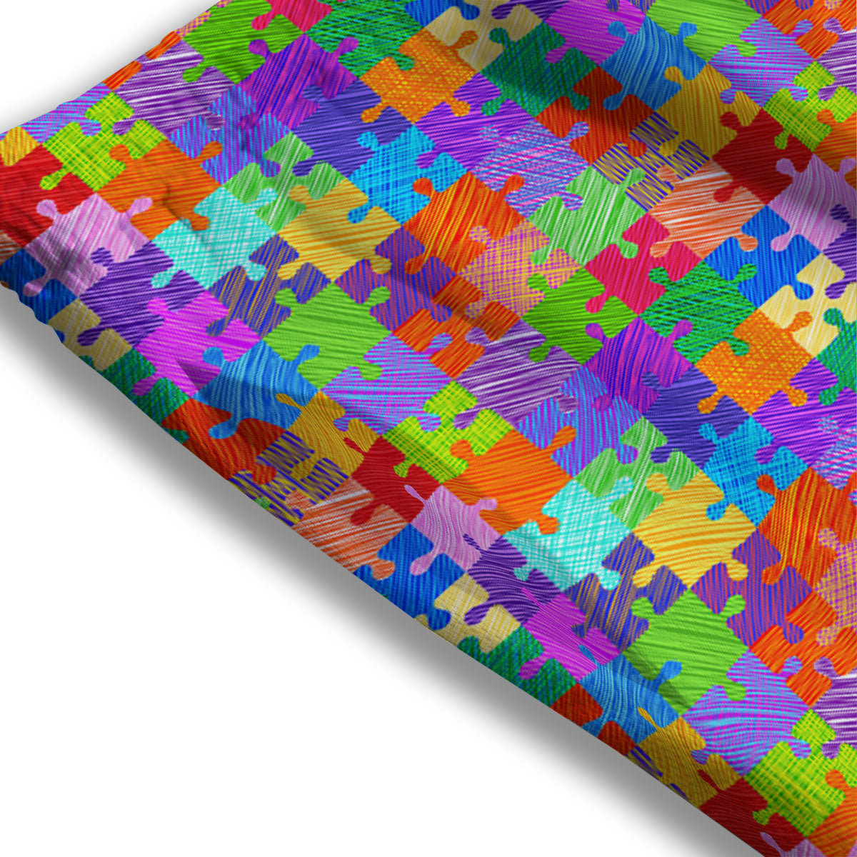 Flower Geometric Dot Print Pattern Mesh Shorts