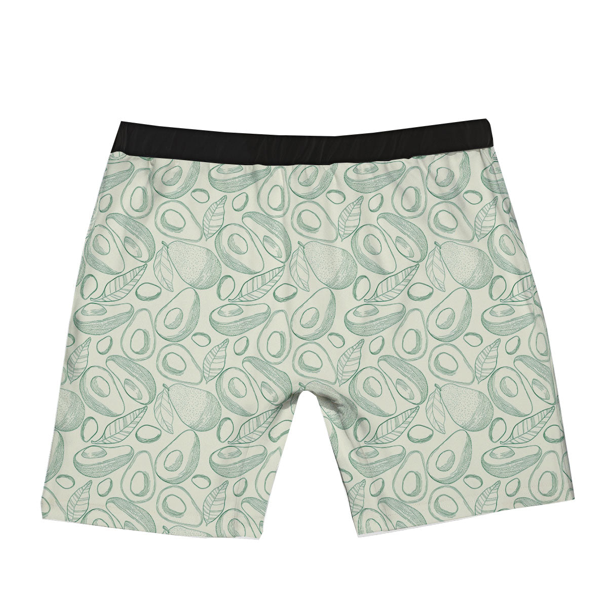 Drawing Avocado Cut In Half Print Boxer Briefs-grizzshop