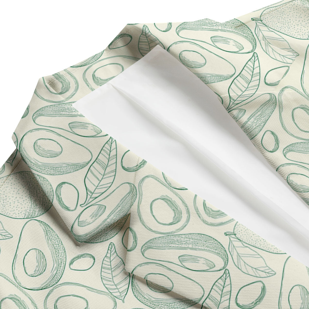 Drawing Avocado Cut In Half Print Men's Blazer-grizzshop