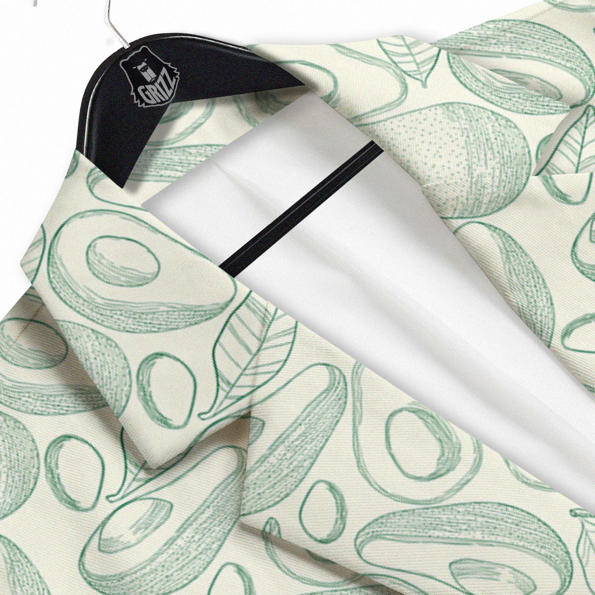 Drawing Avocado Cut In Half Print Men's Sport Coat-grizzshop