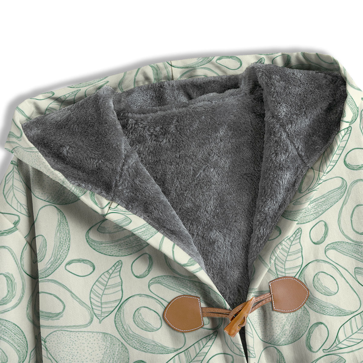 Drawing Avocado Cut In Half Print Men's Windbreaker Jacket-grizzshop