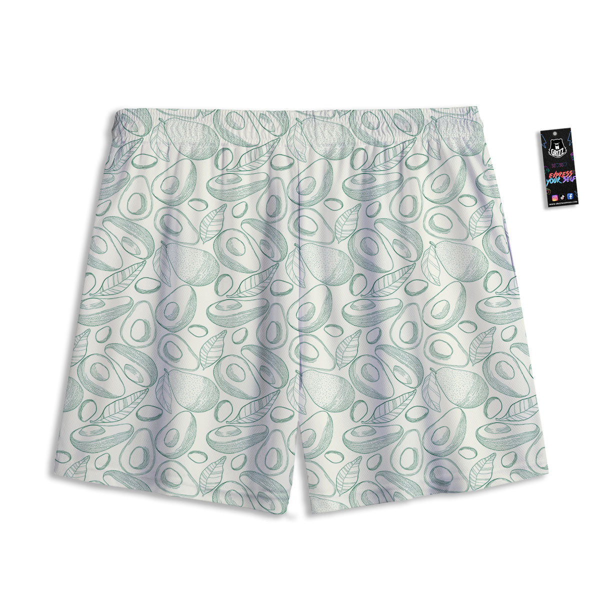 Flower Girly Spring Print Pattern Mesh Shorts