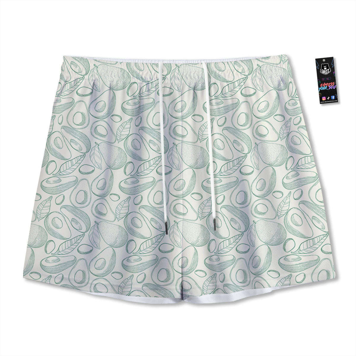 Flower Girly Spring Print Pattern Mesh Shorts
