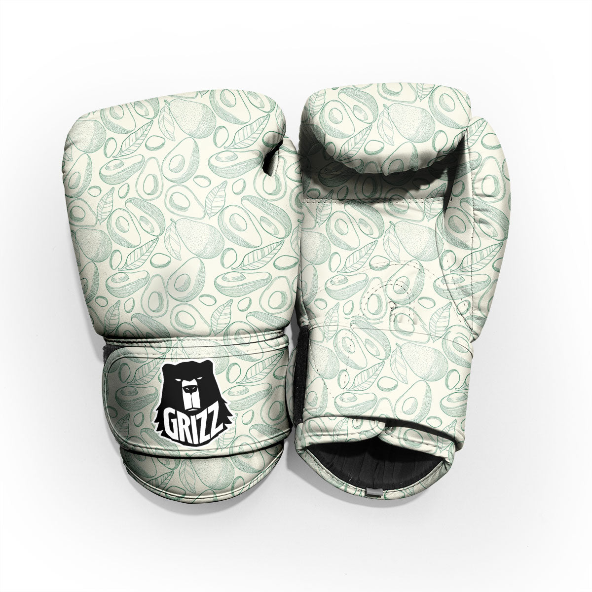 Drawing Avocado Cut In Half Print Pro Boxing Glove