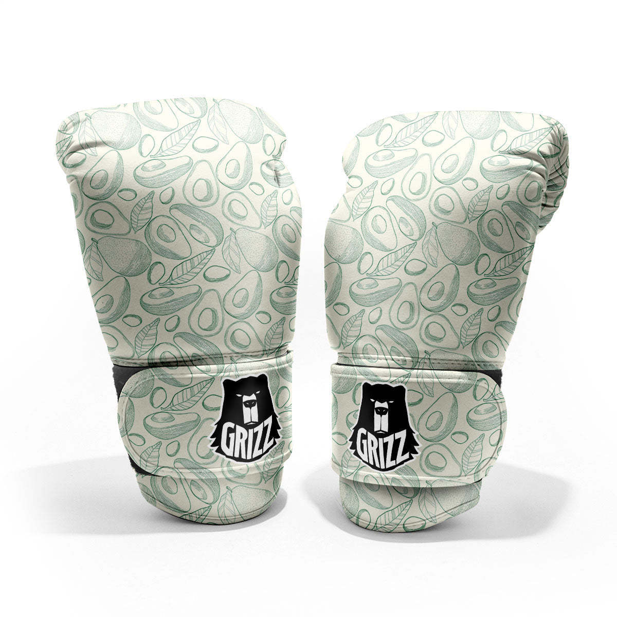 Drawing Avocado Cut In Half Print Pro Boxing Glove