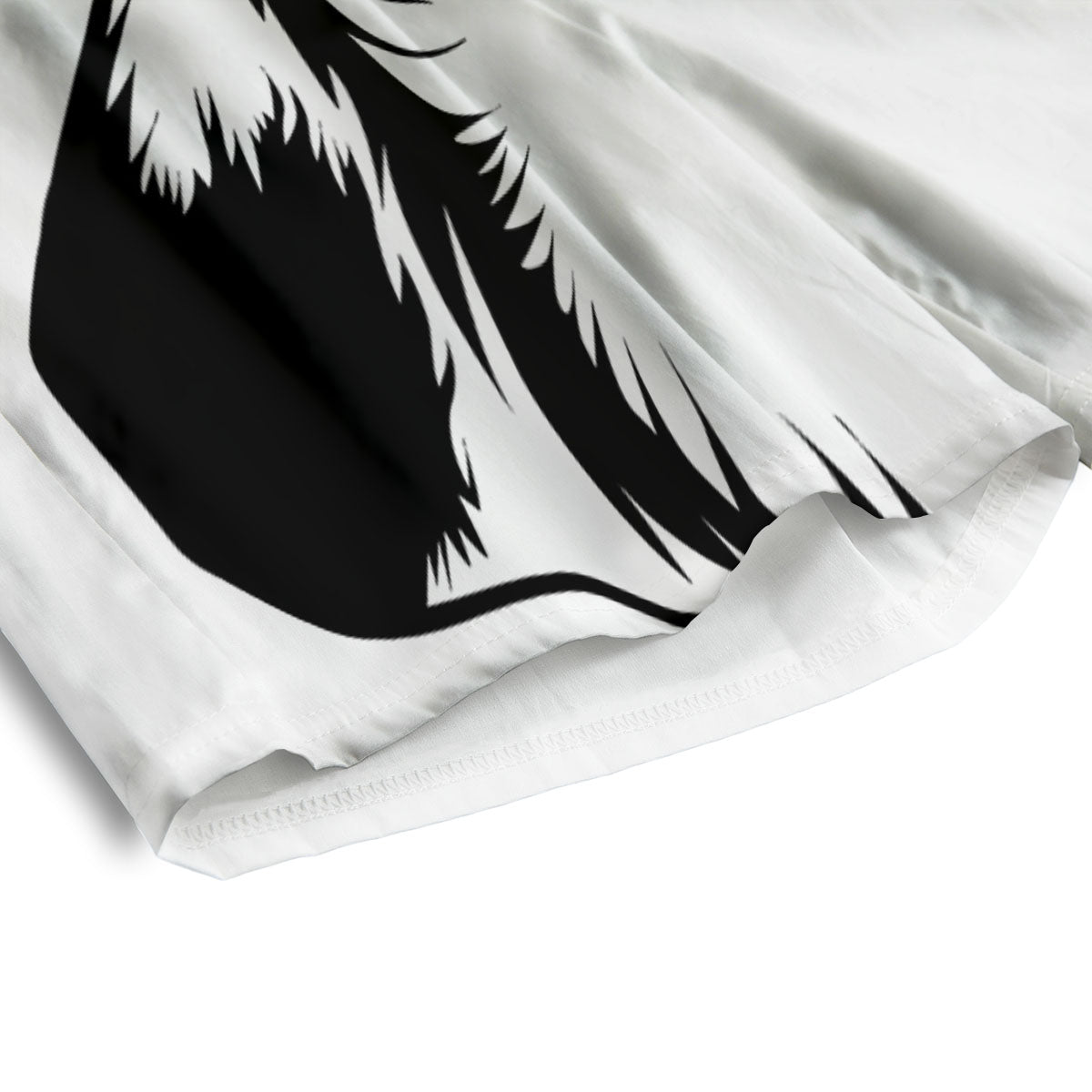 Drawing Beagle White And Black Print Men's Athletic Shorts