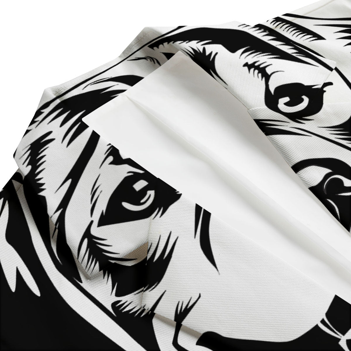 Drawing Beagle White And Black Print Men's Blazer-grizzshop