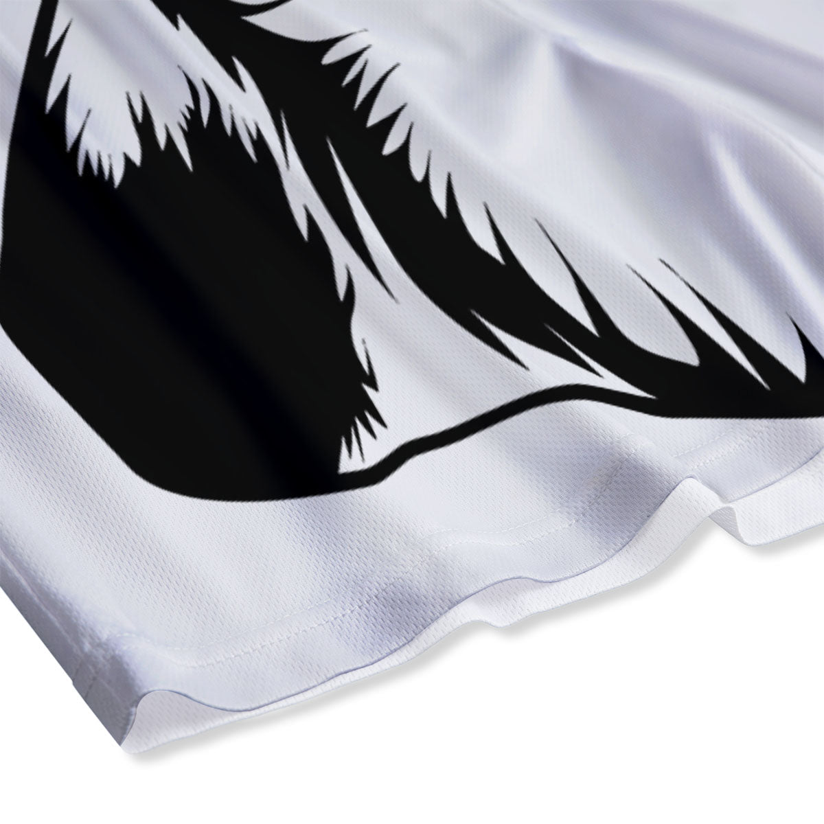 Flower Glitch Daisy Print Mesh Shorts