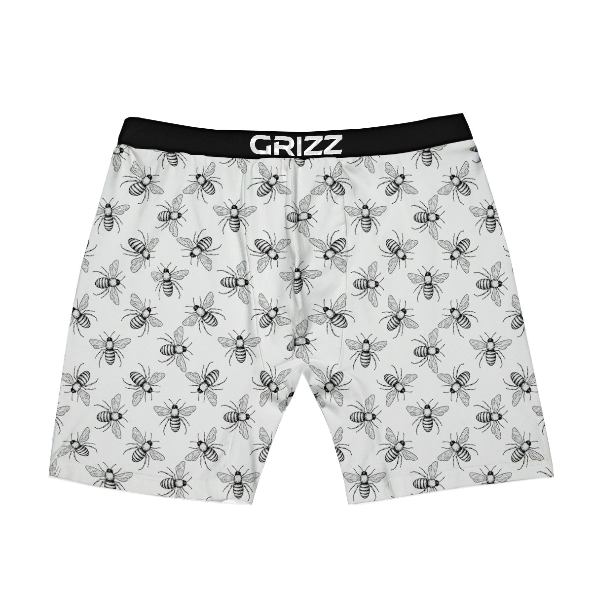 Drawing Bee Print Pattern Boxer Briefs-grizzshop